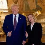 Trump watches movie with Italian PM Giorgia Meloni