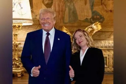 Trump watches movie with Italian PM Giorgia Meloni